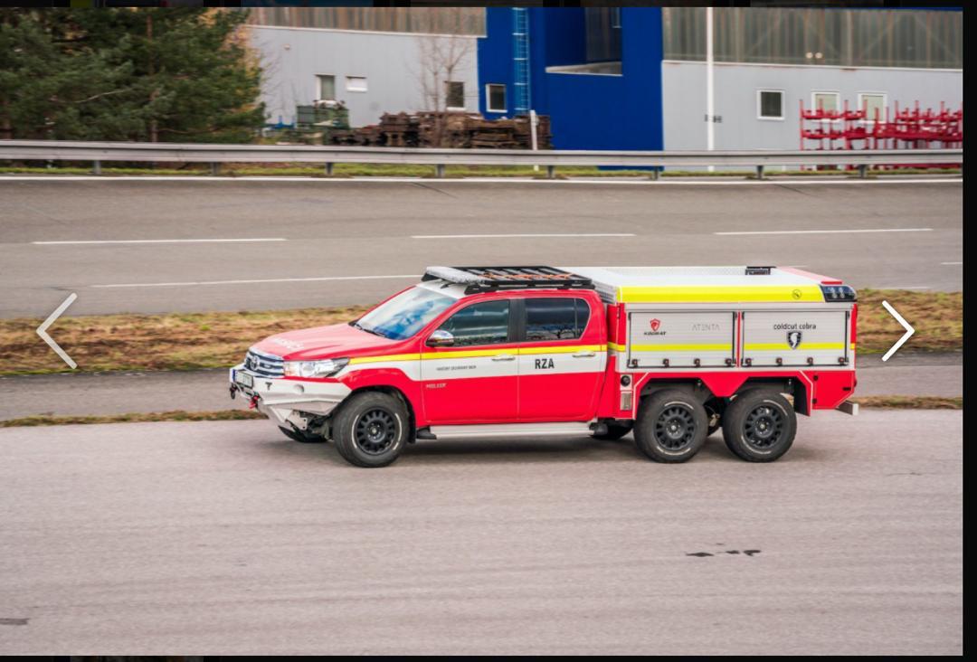 Matson fire response vehicle in operation
